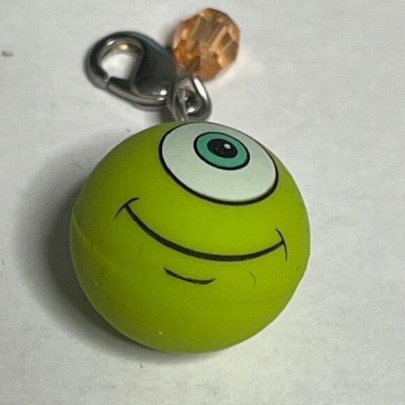 Disney Parks Dangle Charm Monsters Inc Mike Wazowski Rubber Metal - Picture 2 of 5